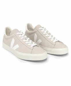 Veja Campo Nubuck Trainers - Natural White