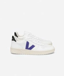 Veja Zapatillas V-10 Leather Extra-White / Purple