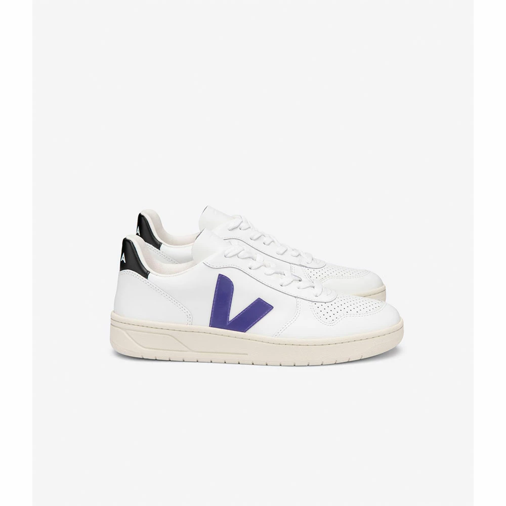 Veja Zapatillas V-10 Leather Extra-White / Purple