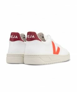 Veja V-10 CWL Trainers - Orange-Fluo Marsala