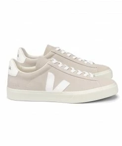 Veja Campo Nubuck Trainers - Natural White