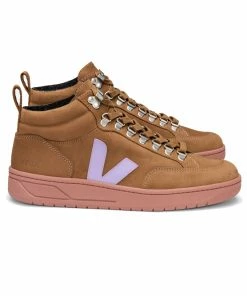 Veja Roraima Nubuck High Top Trainers - Brown Lavande