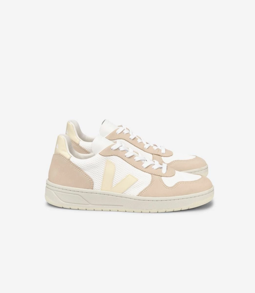 Veja V10 Alveomesh White Butter Almond Sneaker