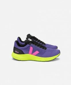 Veja Marlin LT V-Knit Purple Ultraviolet Jaune Fluo