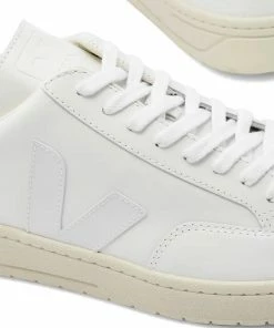 Veja Veja V-12 Leather Sneaker Triple White