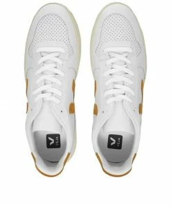 Veja Veja V-10 Leather Basketball Sneaker White Camel