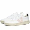 Veja Veja V-10 CWL Basketball Sneaker White, Pink & Black